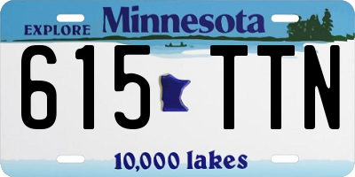 MN license plate 615TTN