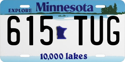 MN license plate 615TUG