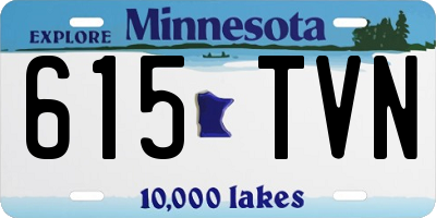 MN license plate 615TVN