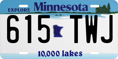 MN license plate 615TWJ