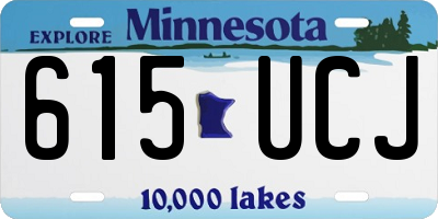 MN license plate 615UCJ