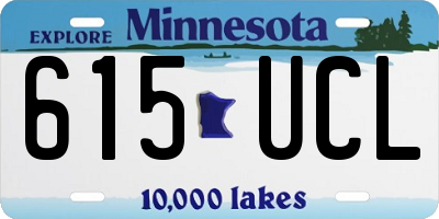 MN license plate 615UCL