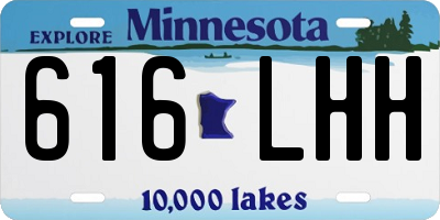 MN license plate 616LHH