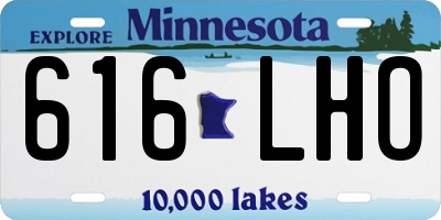 MN license plate 616LHO