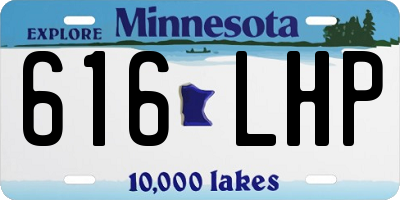 MN license plate 616LHP