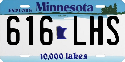 MN license plate 616LHS