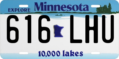 MN license plate 616LHU