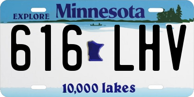 MN license plate 616LHV