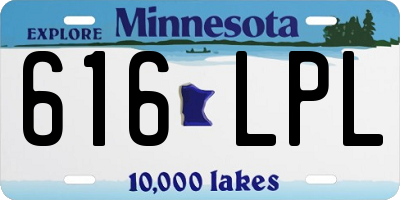 MN license plate 616LPL