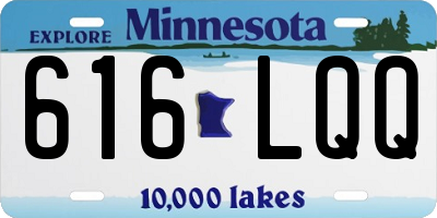 MN license plate 616LQQ