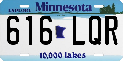 MN license plate 616LQR