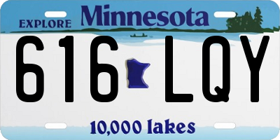 MN license plate 616LQY