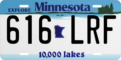 MN license plate 616LRF