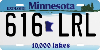 MN license plate 616LRL