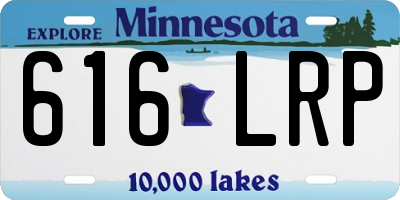MN license plate 616LRP