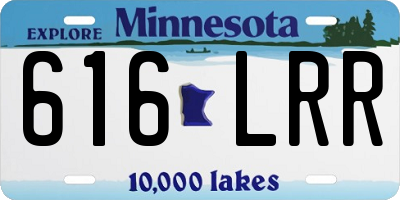 MN license plate 616LRR
