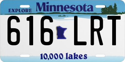 MN license plate 616LRT