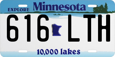 MN license plate 616LTH