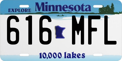 MN license plate 616MFL