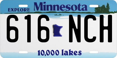 MN license plate 616NCH