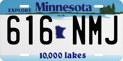 MN license plate 616NMJ