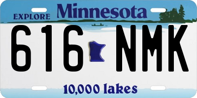 MN license plate 616NMK