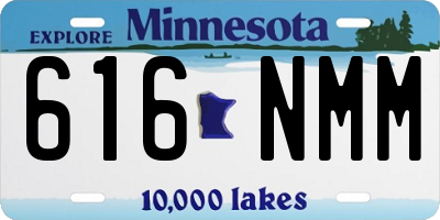 MN license plate 616NMM