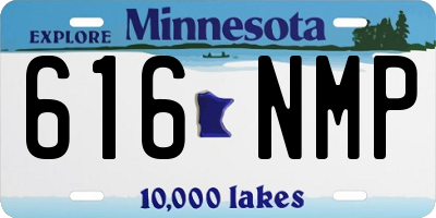 MN license plate 616NMP