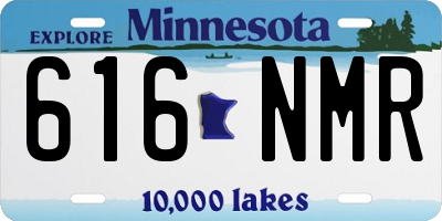 MN license plate 616NMR