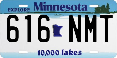 MN license plate 616NMT