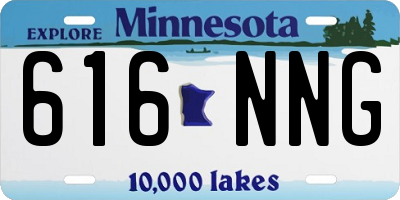 MN license plate 616NNG