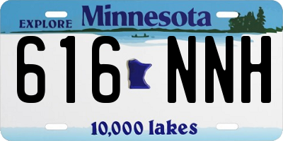 MN license plate 616NNH