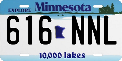 MN license plate 616NNL