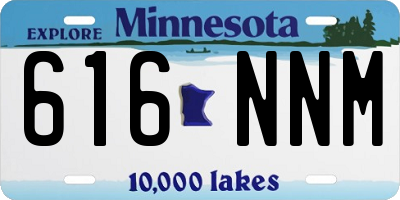 MN license plate 616NNM