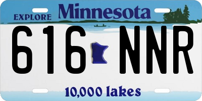 MN license plate 616NNR