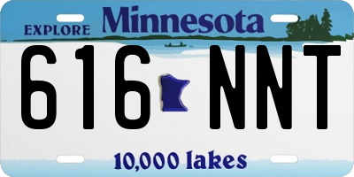 MN license plate 616NNT