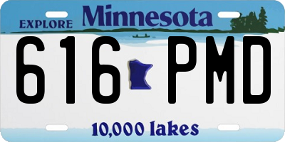MN license plate 616PMD