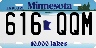 MN license plate 616QQM