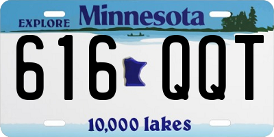 MN license plate 616QQT