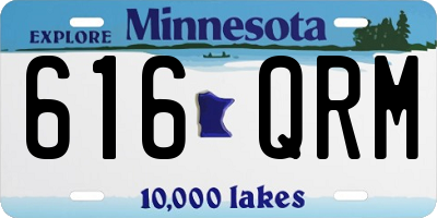 MN license plate 616QRM