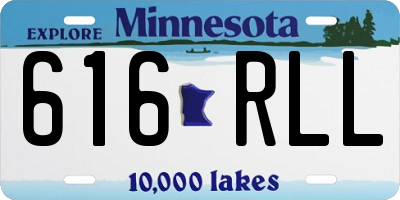 MN license plate 616RLL