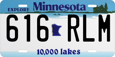 MN license plate 616RLM