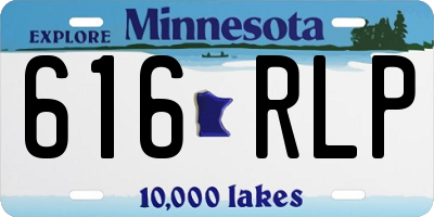 MN license plate 616RLP