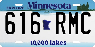 MN license plate 616RMC