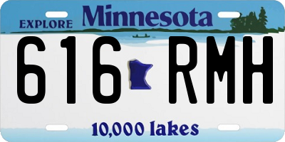 MN license plate 616RMH