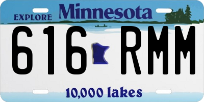 MN license plate 616RMM