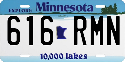 MN license plate 616RMN