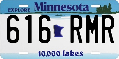 MN license plate 616RMR