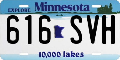 MN license plate 616SVH