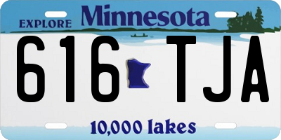 MN license plate 616TJA